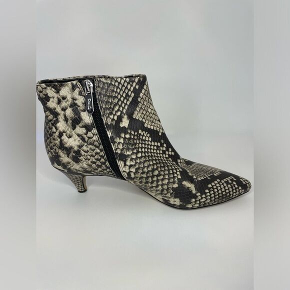 Circus by Sam Edelman Kirby Booties Embossed Pointed-toe Cashmere Snake Print 7M - Picture 5 of 7